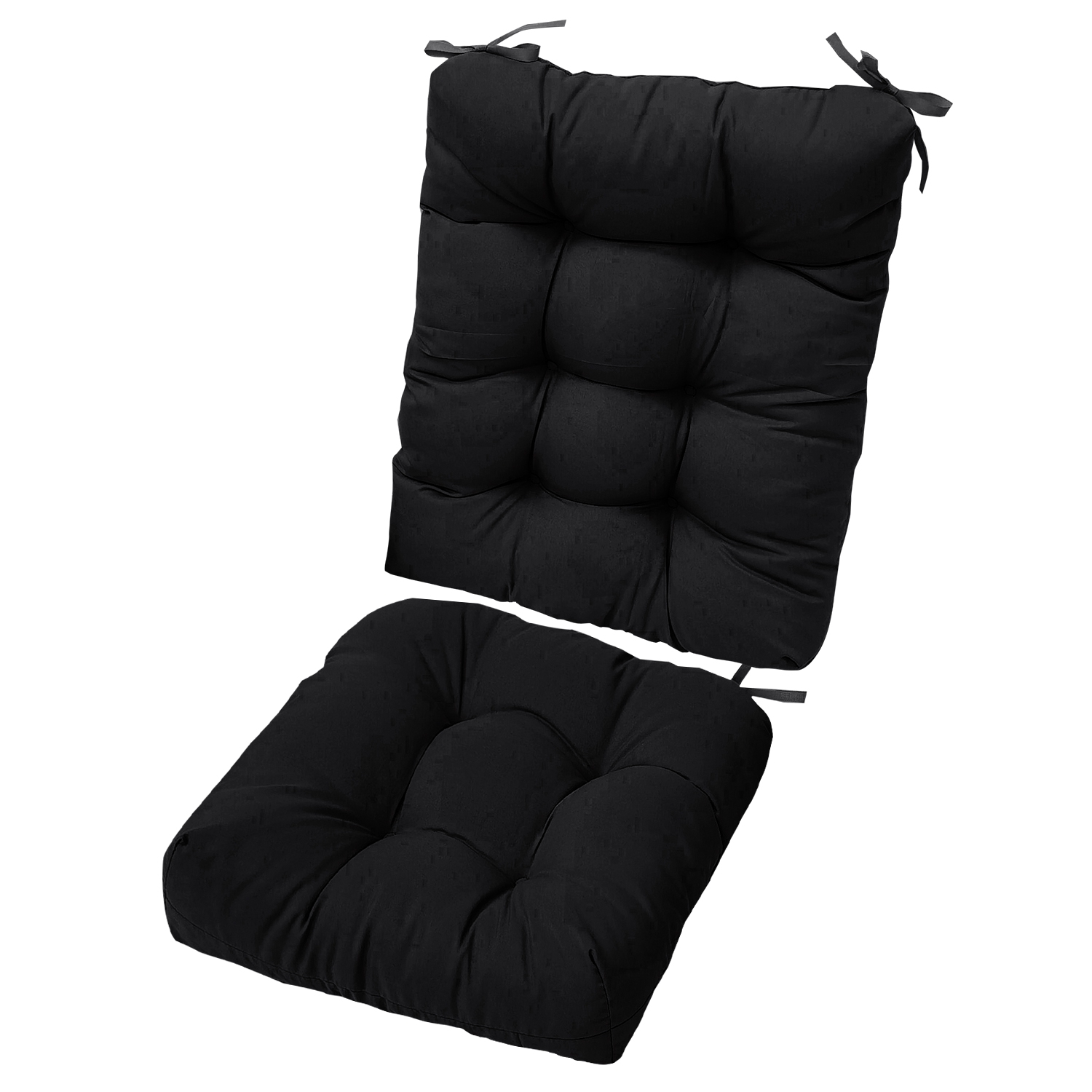 NewHome 2-Piece Chair Cushions - Black