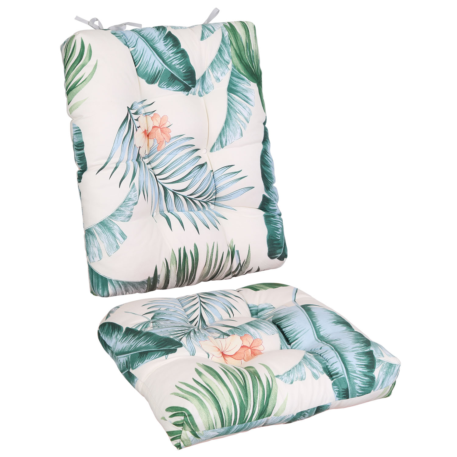 NewHome 2-Piece Chair Cushions - Beige ColorLeaf
