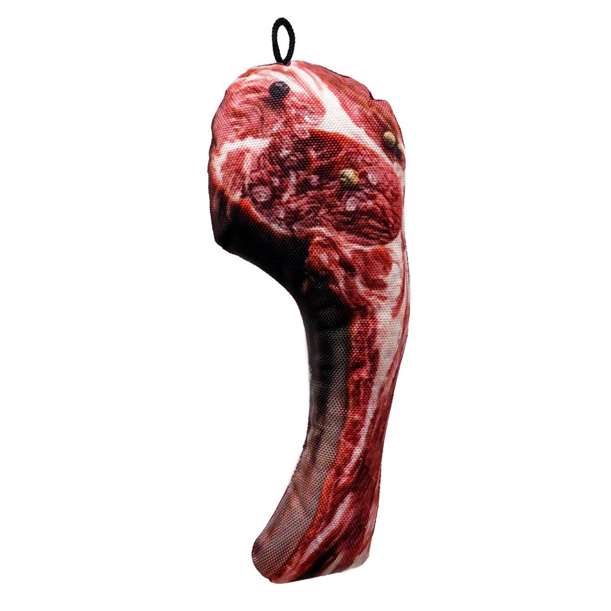 Scoochie Pet Scoochzilla Tough Squeaky Dog Chew Toys - Steak