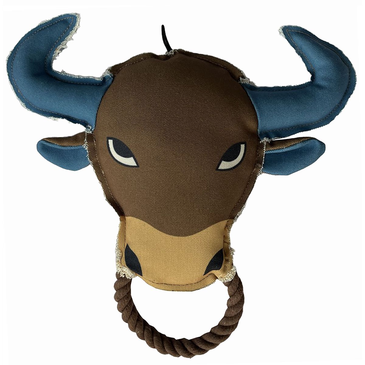Scoochie Pet Squeaky Dog Toy - Texas Bull