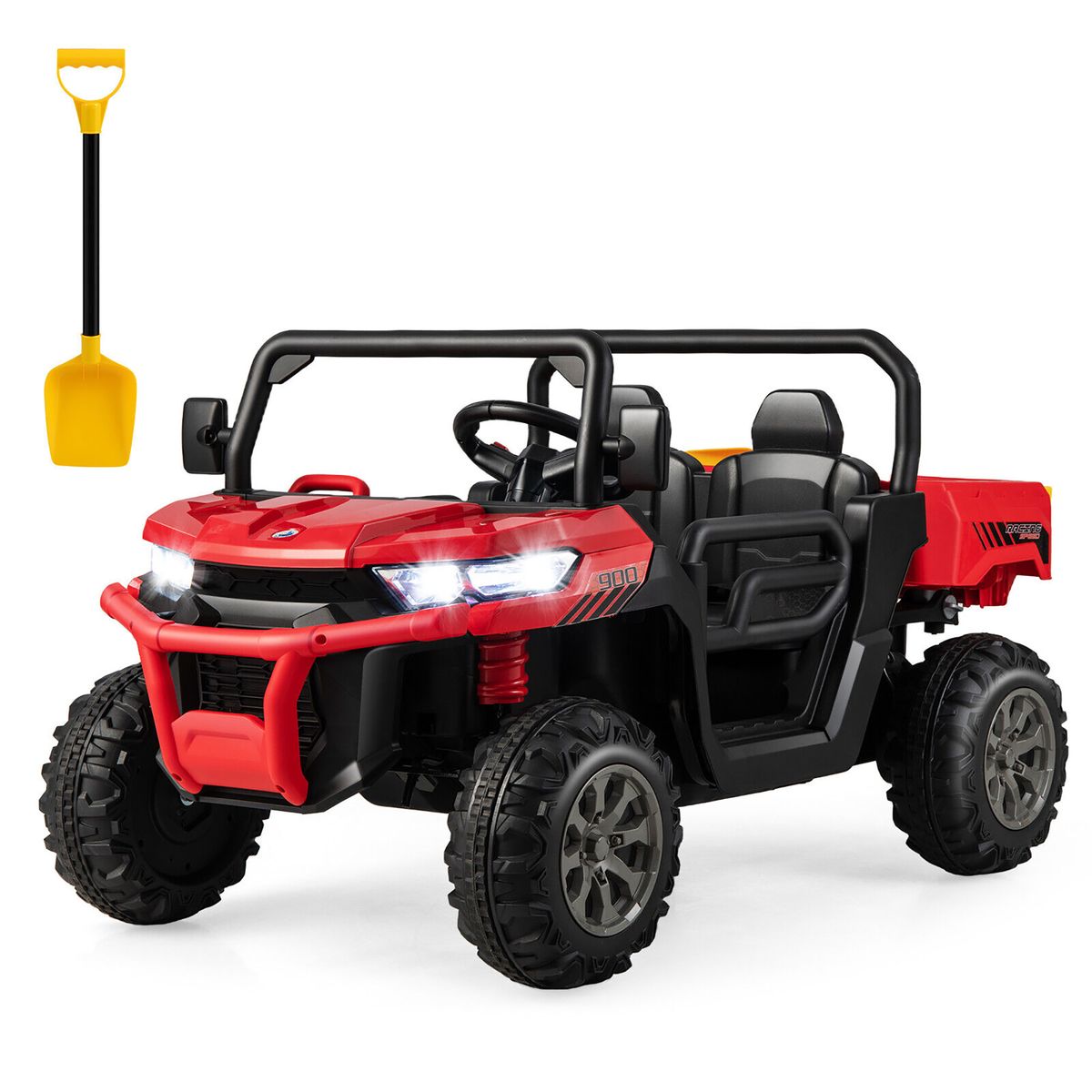 12V 2-Seater Ride On UTV Dump Truck - Red