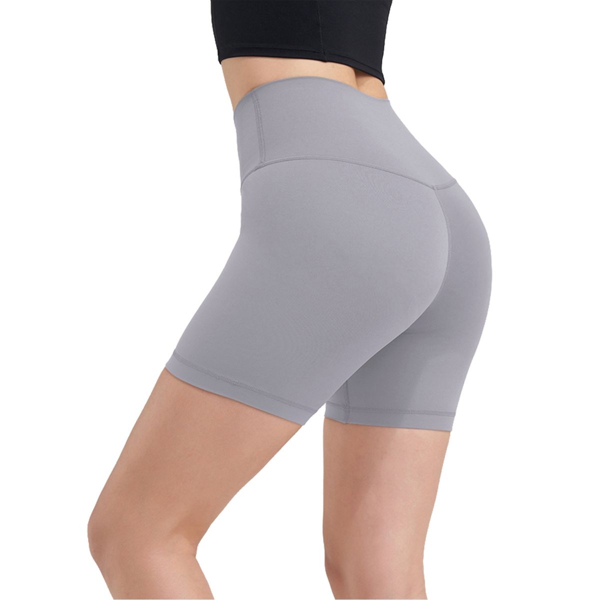 NPolar High Waist Shorts - Gray- Small