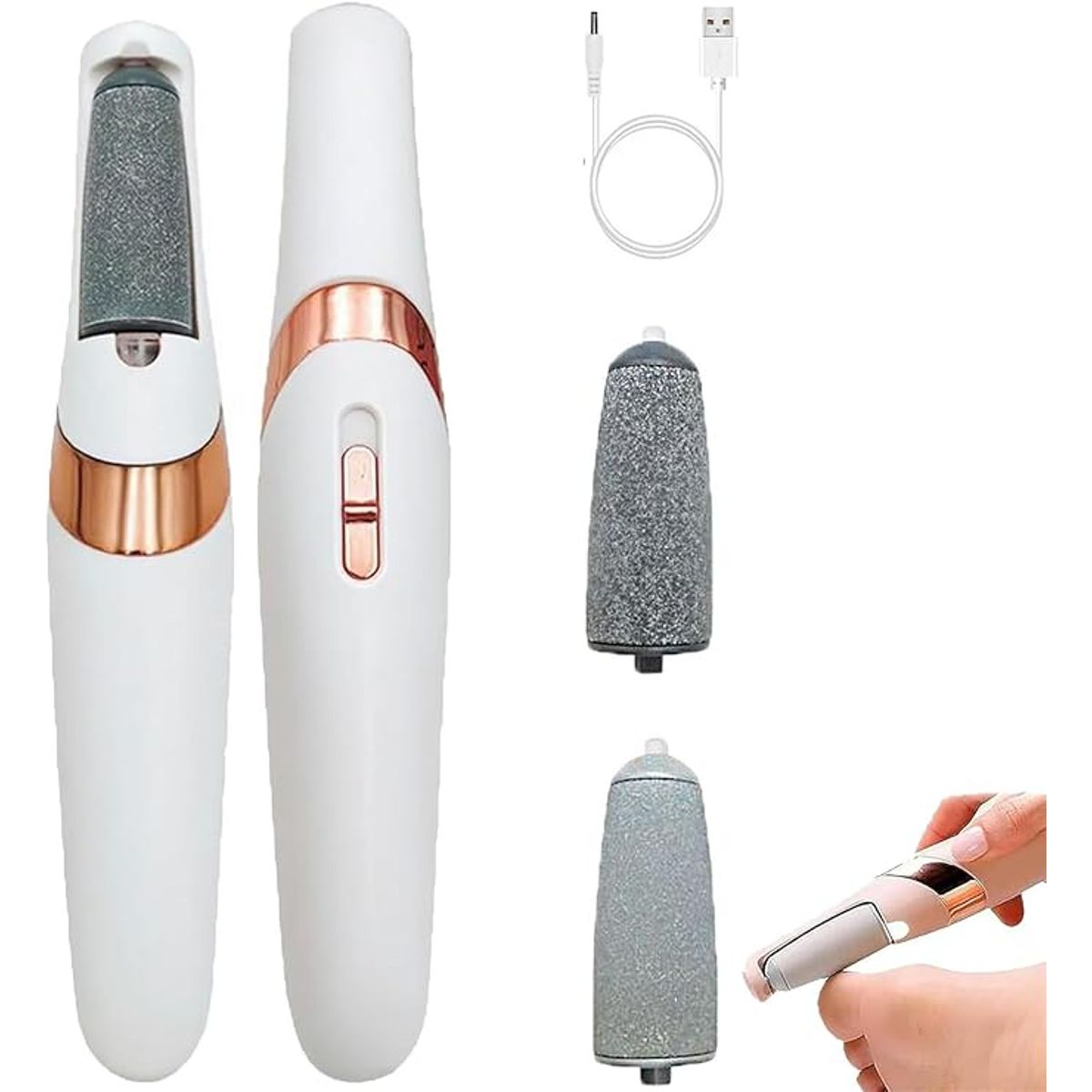 Sole Smooth Electric Foot Callus Remover  - Sole Smooth  White