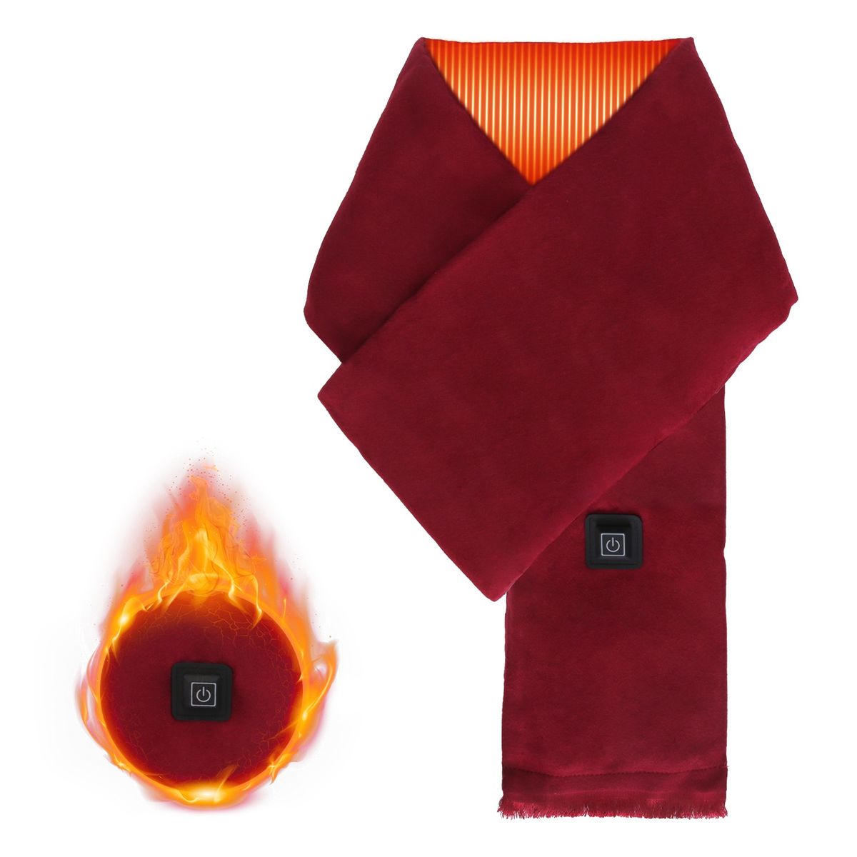 Heated USB Winter Scarf (Requires Power Bank) - Unisex USB Heating Winter Scarf WINERED