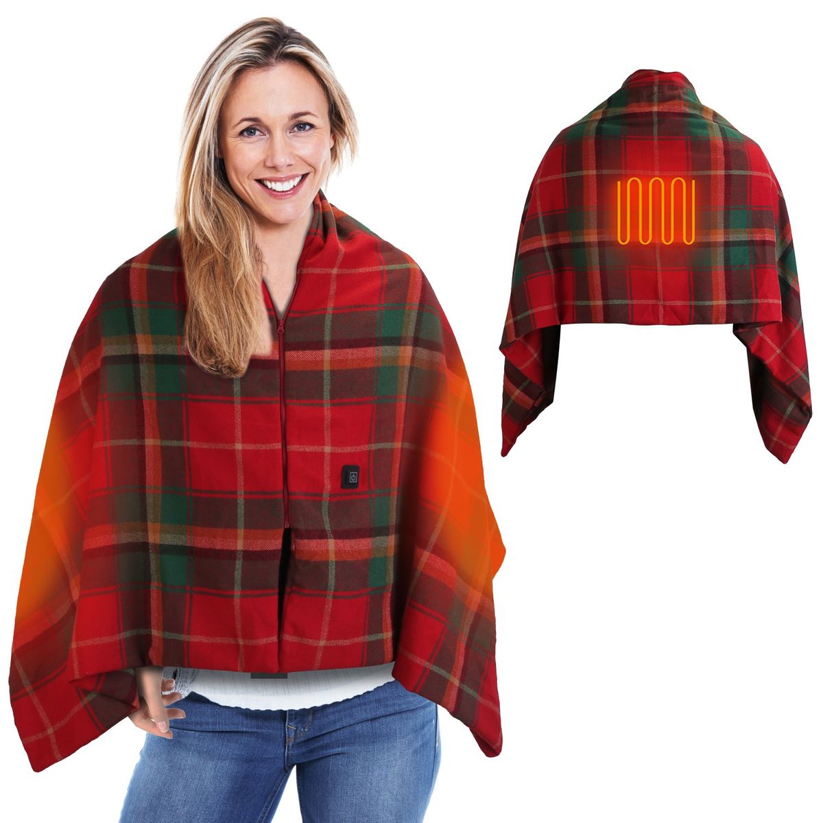 NPolar USB Heated Shawl (Power Bank Required) - NPolar USB Heated Shawl N Christmas