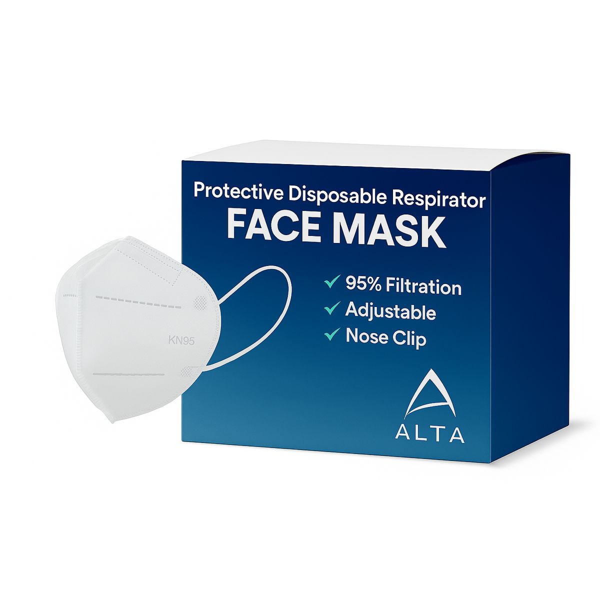 Protective KN95 Disposable Face Masks (5- to 100-Pack) - KN95-DISP-MASK-10PK-AMZ