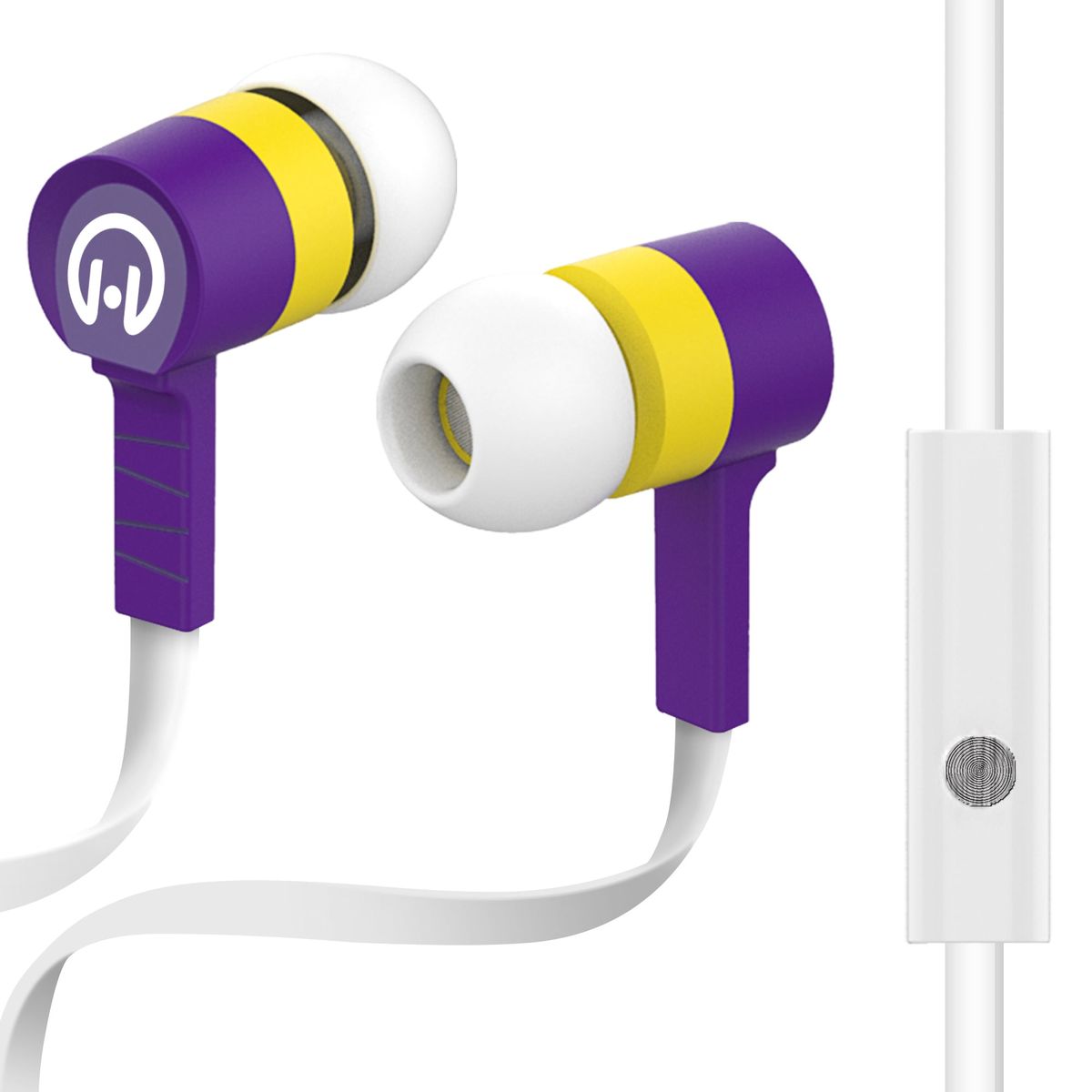 HyperGear Low Ryder Earphones with Mic 3.5mm - Purple