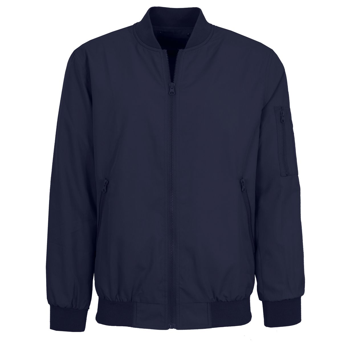 Men's MA-1 Lightweight Zip-up Bomber Jacket - SPJ-155-NV / 2XL