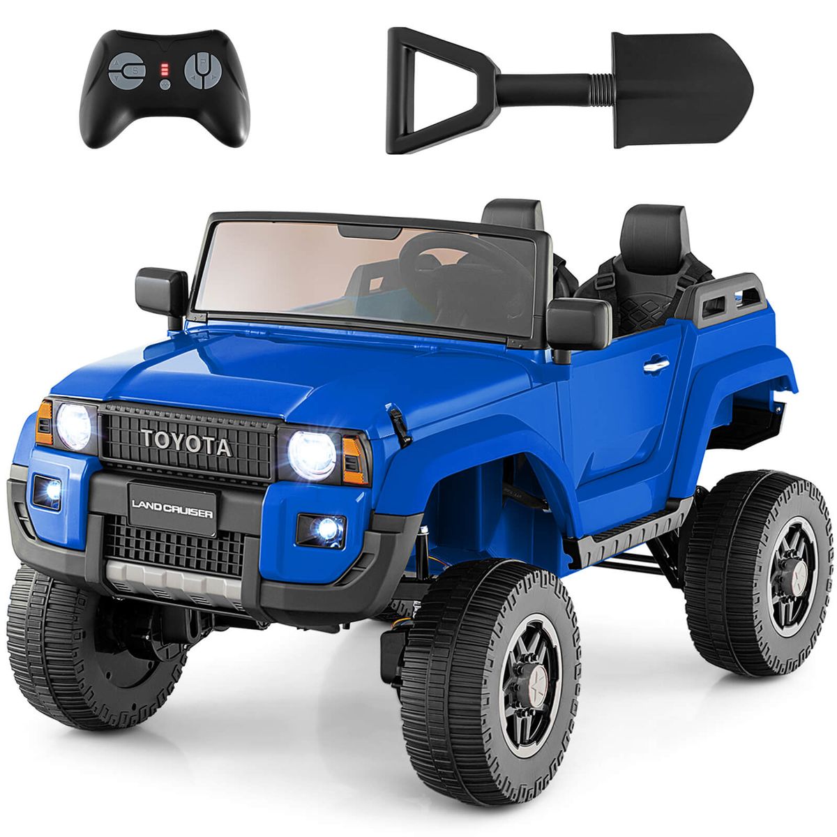 Toyota Land Cruiser 24V Kids' 2 Seat Ride on Car - Navy