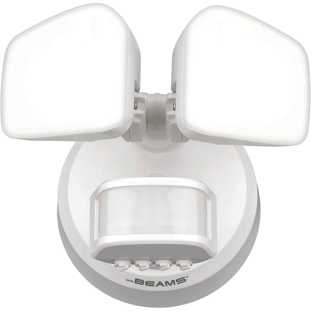 Mr Beams Wired Pro 2-Head Outdoor Motion Sensing LED Security Light - Motion Sensing LED Security Light White