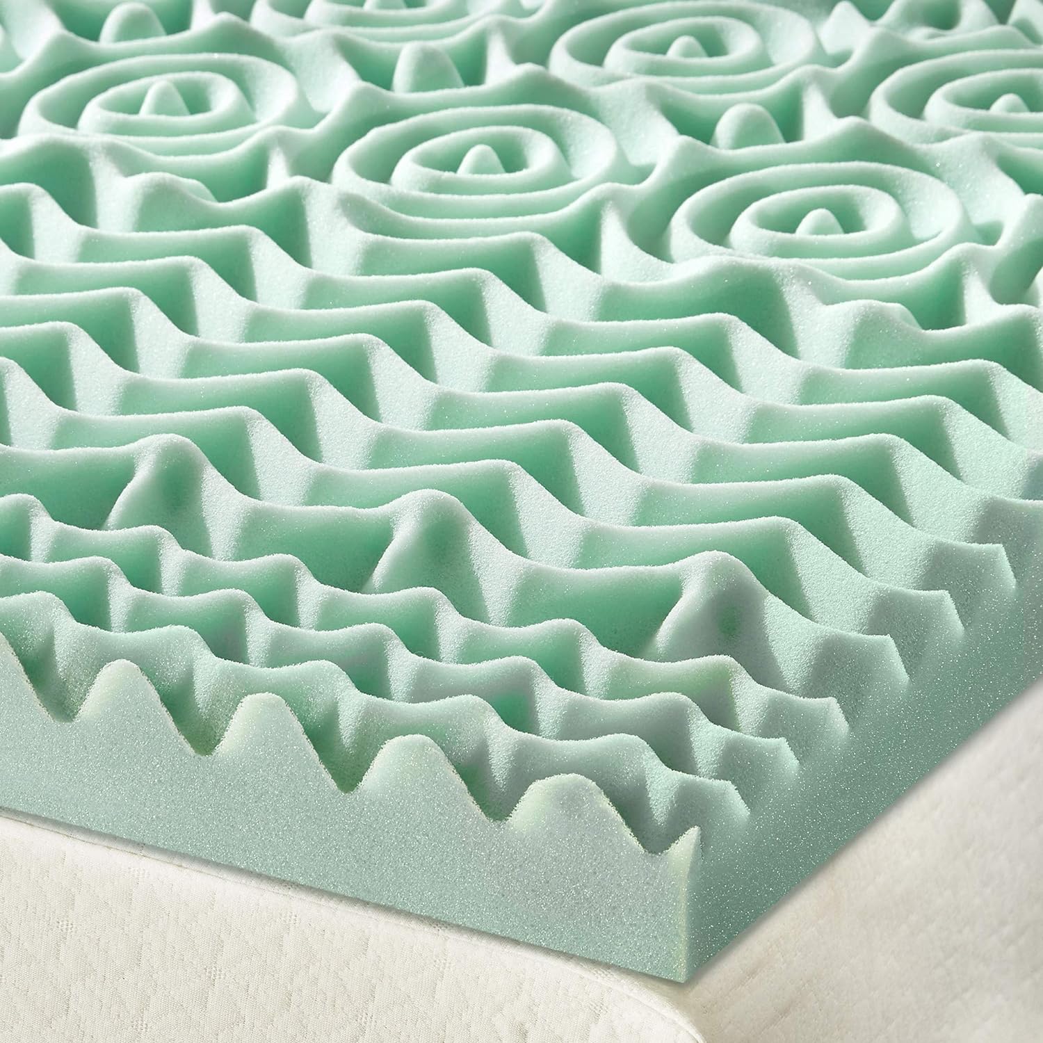 2-inch 7-Zone Memory Foam Mattress Topper with Aloe Infusion - Queen