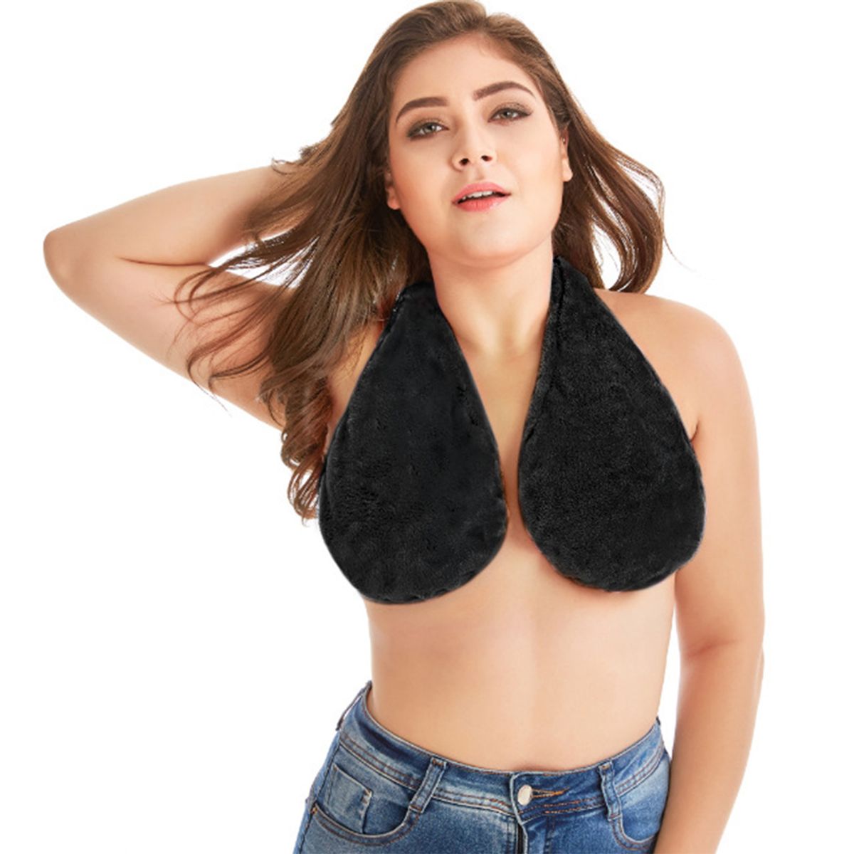 Women's Bosom Buddies Towel Nursing Bra - Black / Small