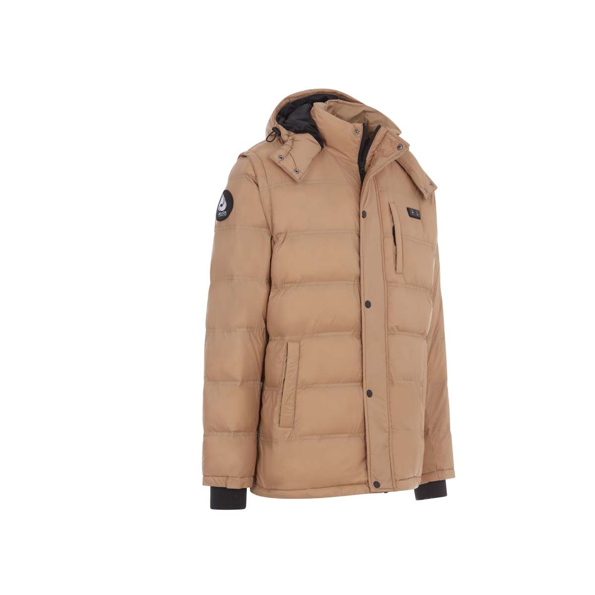 Helios Men's Heated 2-n-1 Coat/Vest (Requires Power Bank) - Tan-S