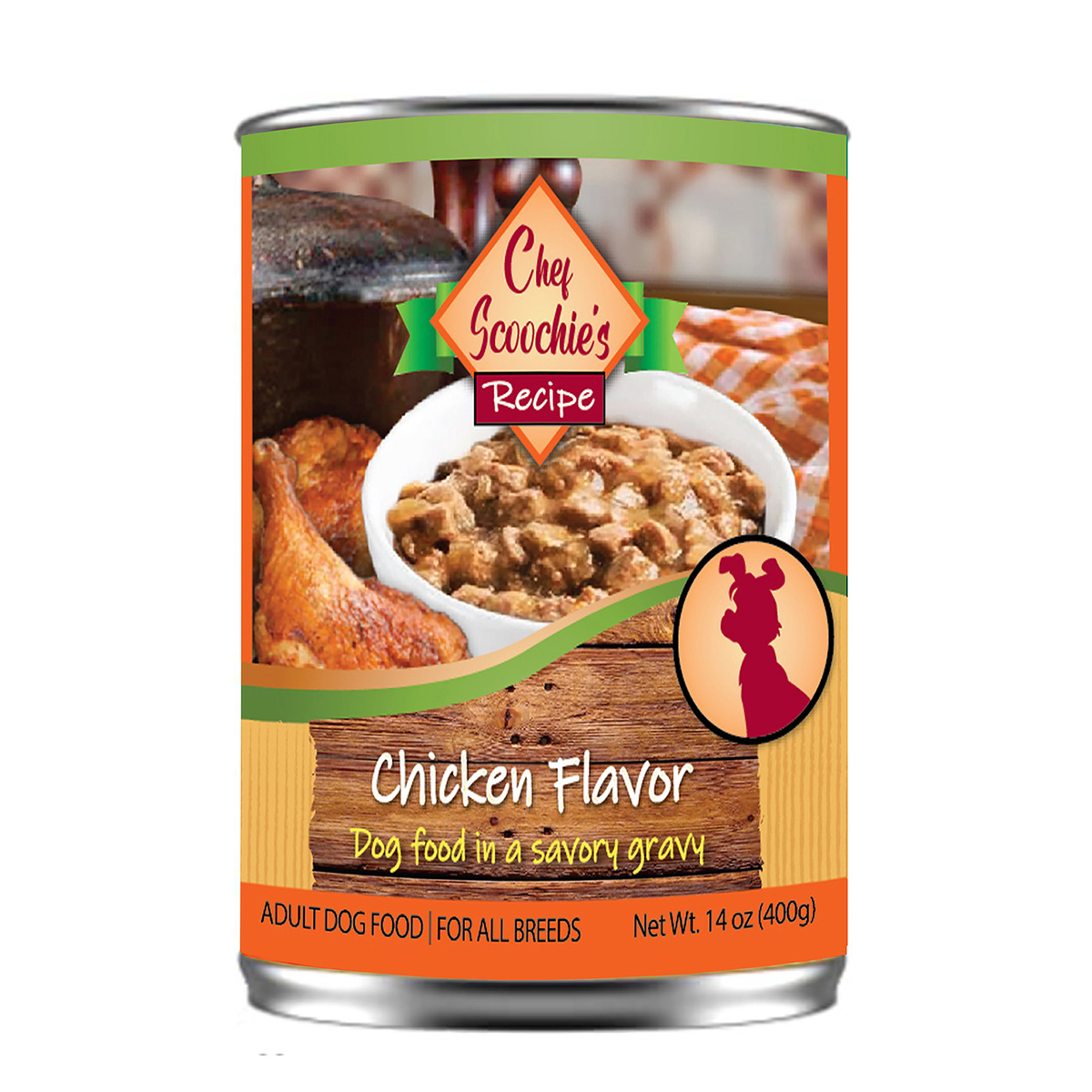 Chef Scoochie's Dog and Cat Wet Food (6- or 12-Pack) - Real Chk in Savory Gravy Wet Dog Food