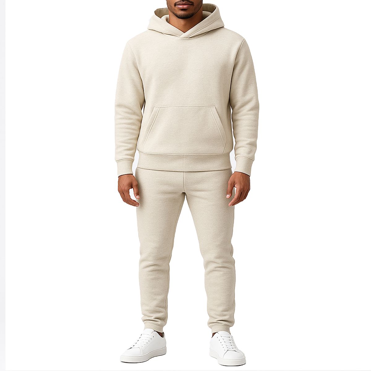 Men’s Heavyweight Fleece Hoodie & Joggers Set - V/OSPO-95 - LOT - S