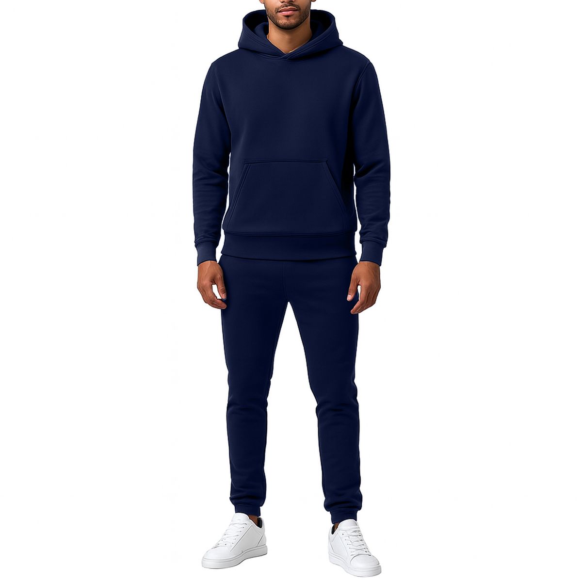 Men’s Heavyweight Fleece Hoodie & Joggers Set - V/OSPO-95 - NV - S