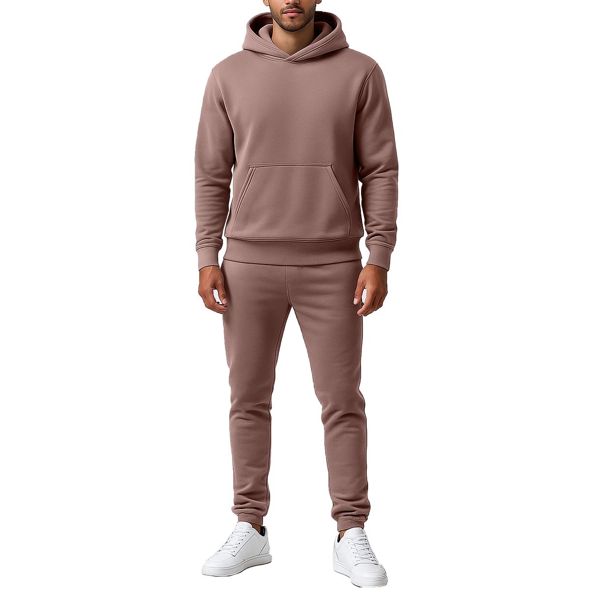 Men’s Heavyweight Fleece Hoodie & Joggers Set - V/OSPO-95 - PU - S