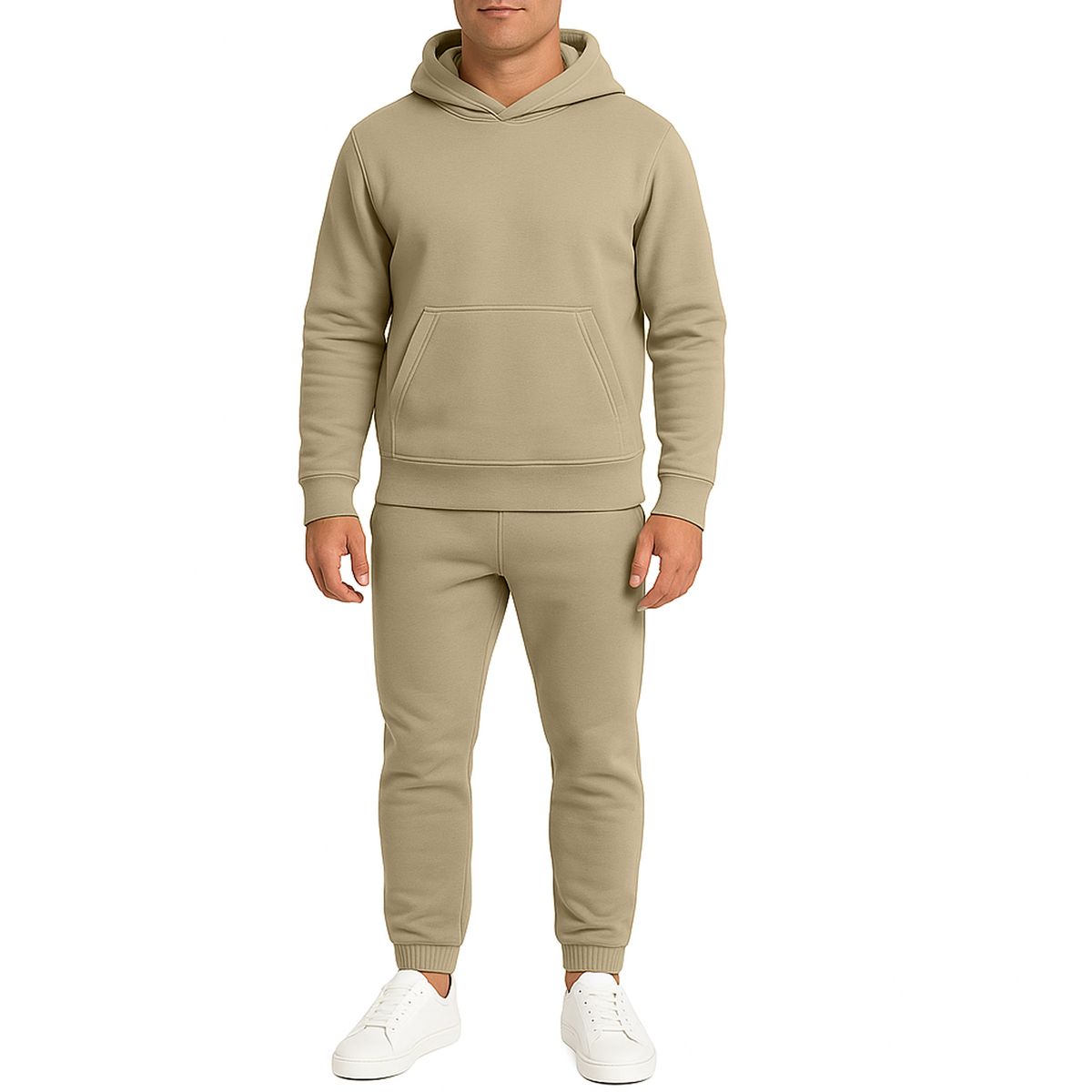 Men’s Heavyweight Fleece Hoodie & Joggers Set - V/OSPO-95 - SD - S