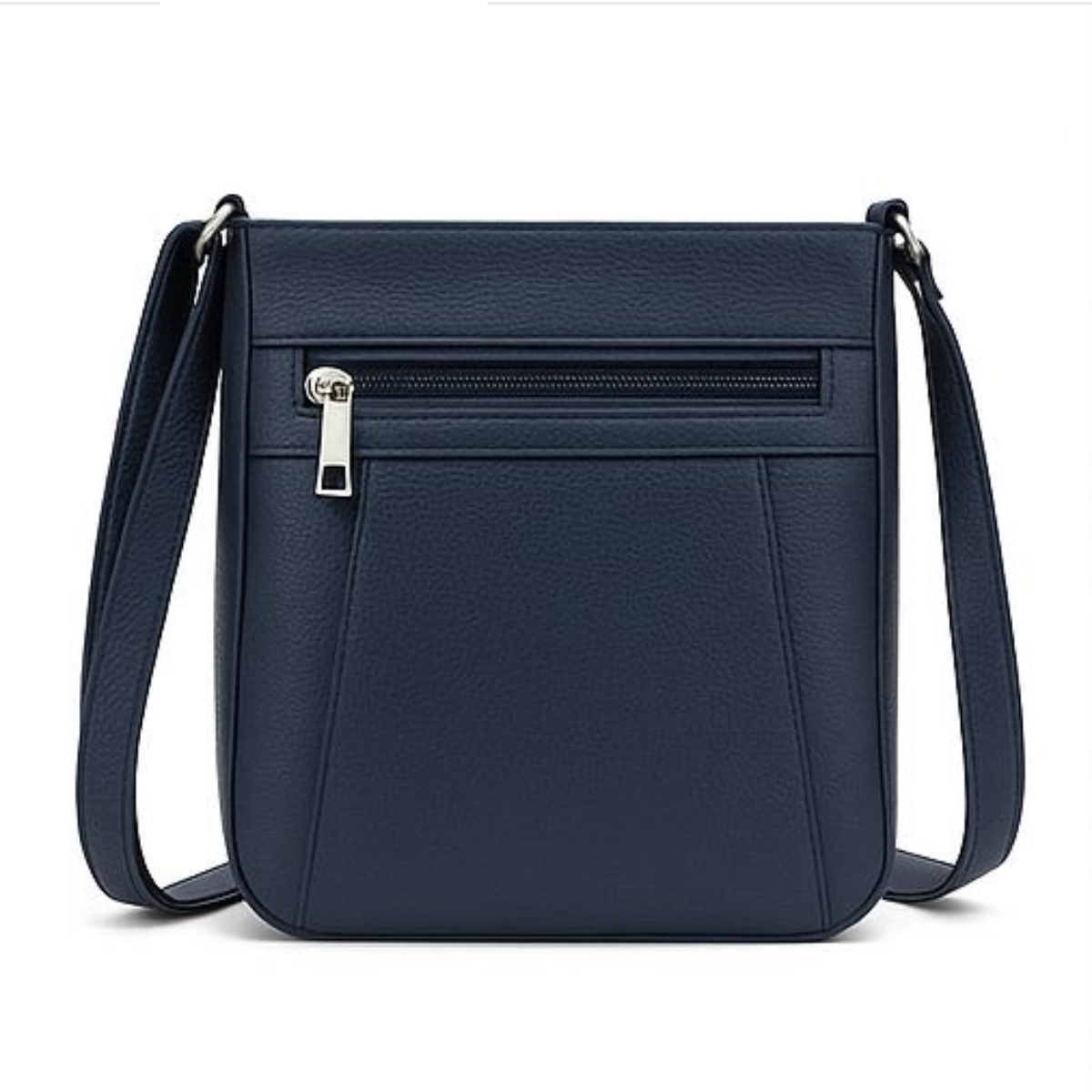 Women&rsquo;s Luxury Genuine Leather Crossbody Bag - Navy