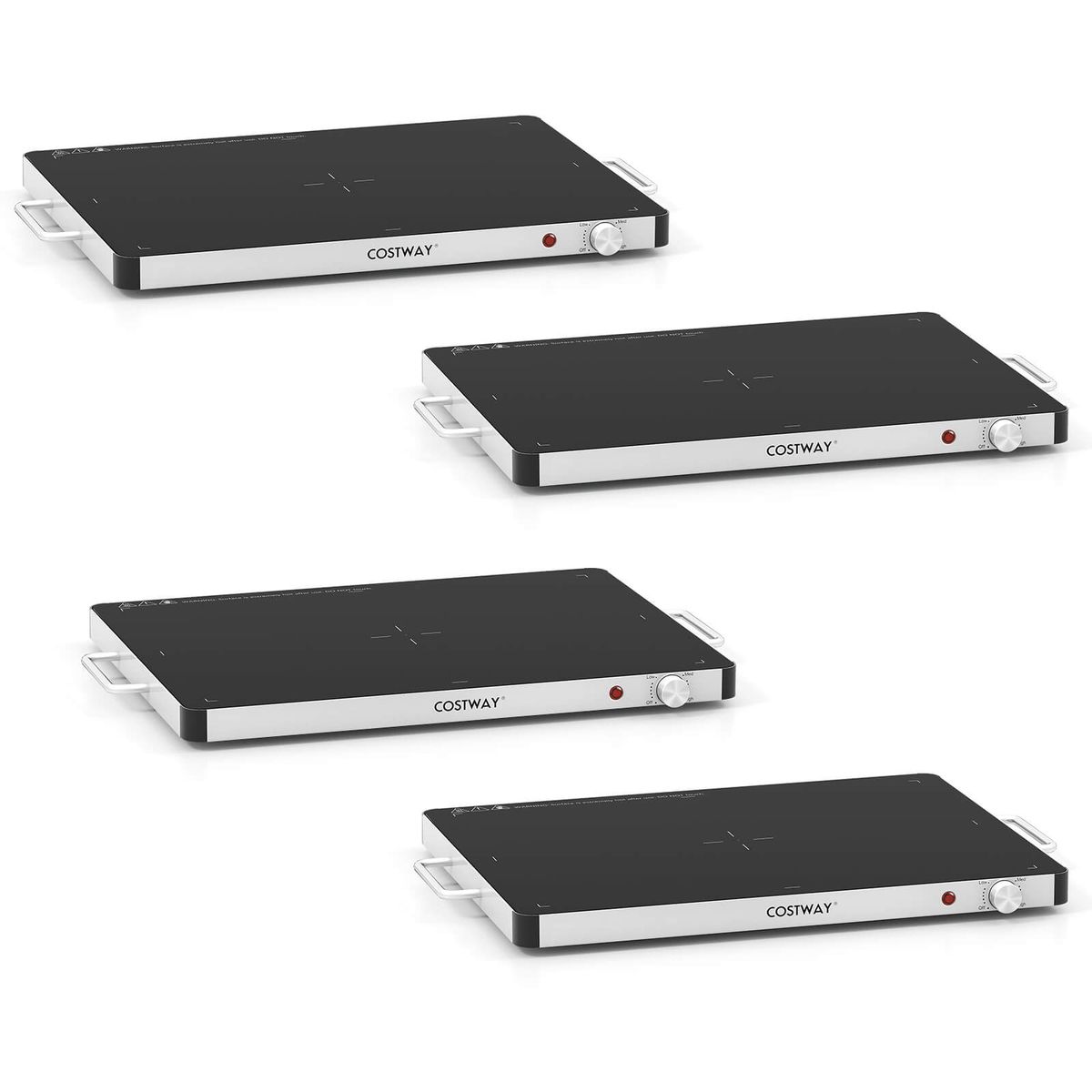 Portable Food Heater with Built-In Thermostat - 4-Piece