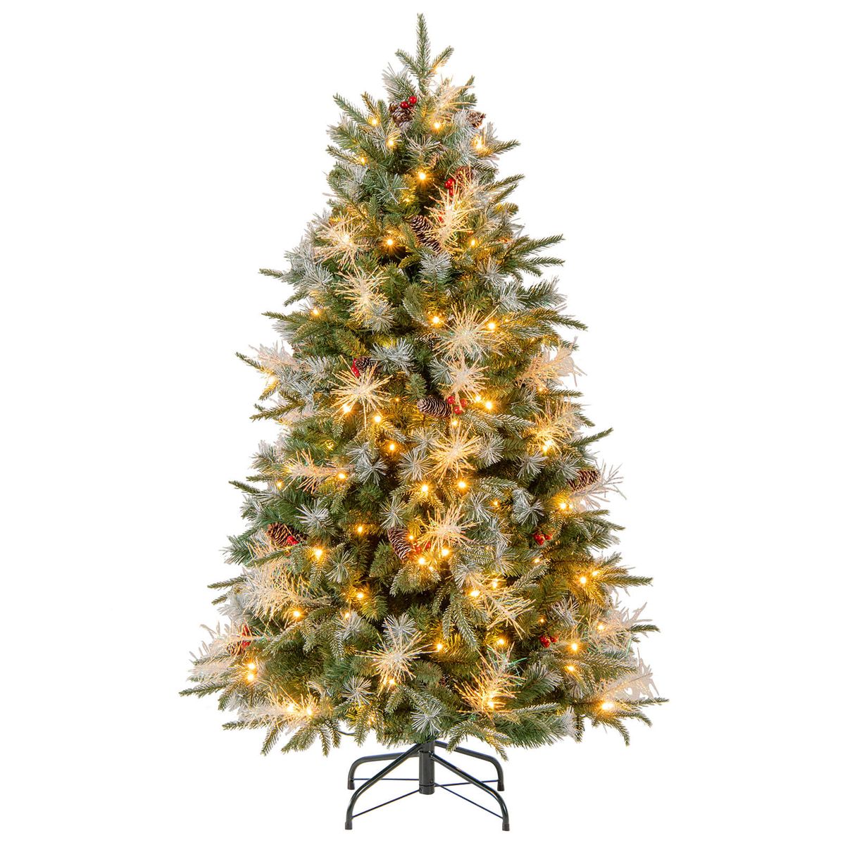 Artificial Christmas Tree with Warm White LED Lights (5, 6, or 7 FT) - 5 FT