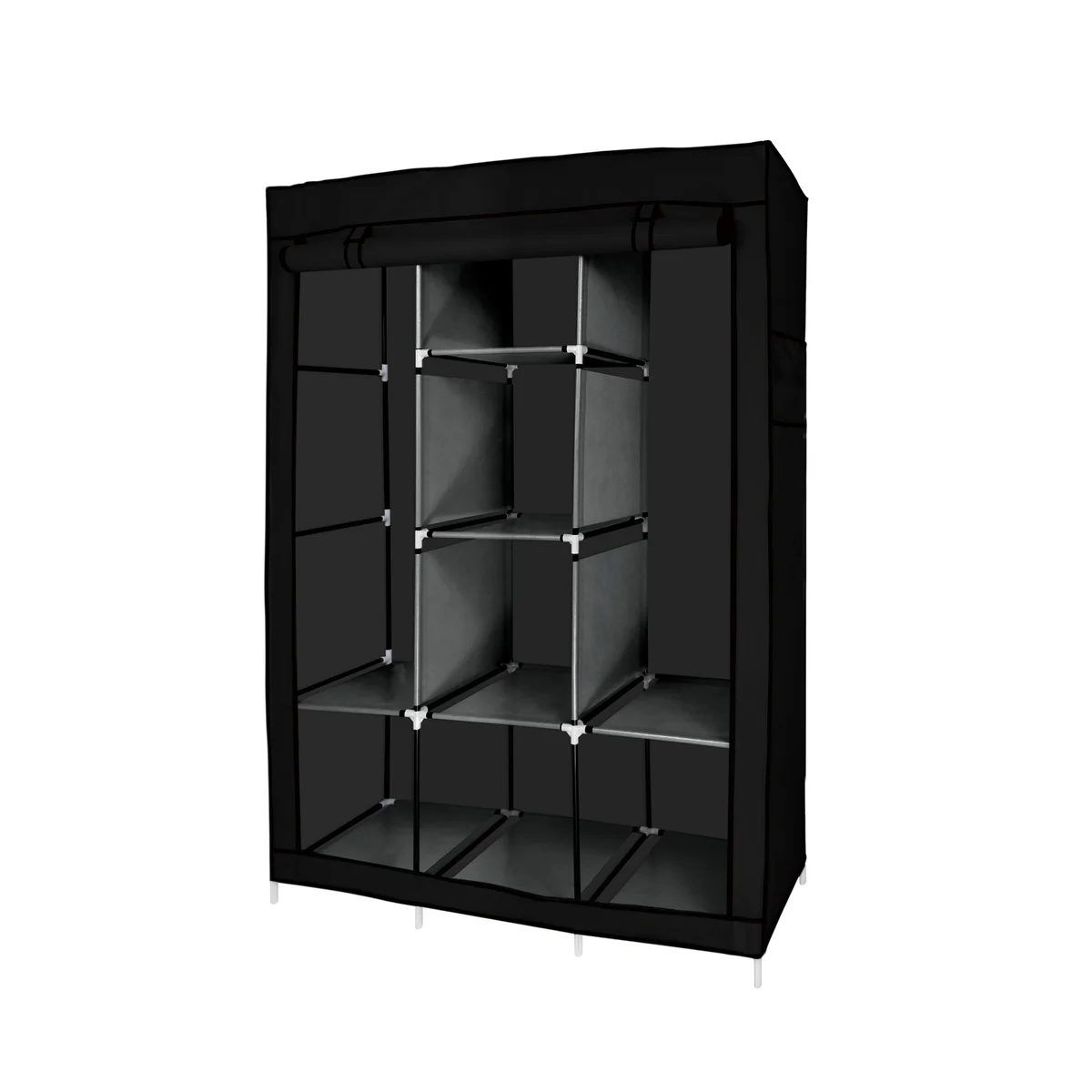 Lightweight Free Standing Closet Storage System - Black