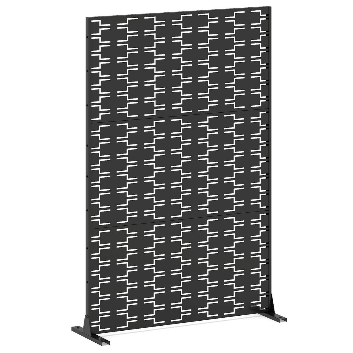 Metal Privacy Screen (1 or 2 Pack) - Black-1 PCS