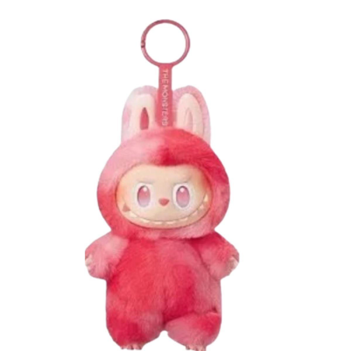 Plush Macaron Doll with Keychain Loop - Red