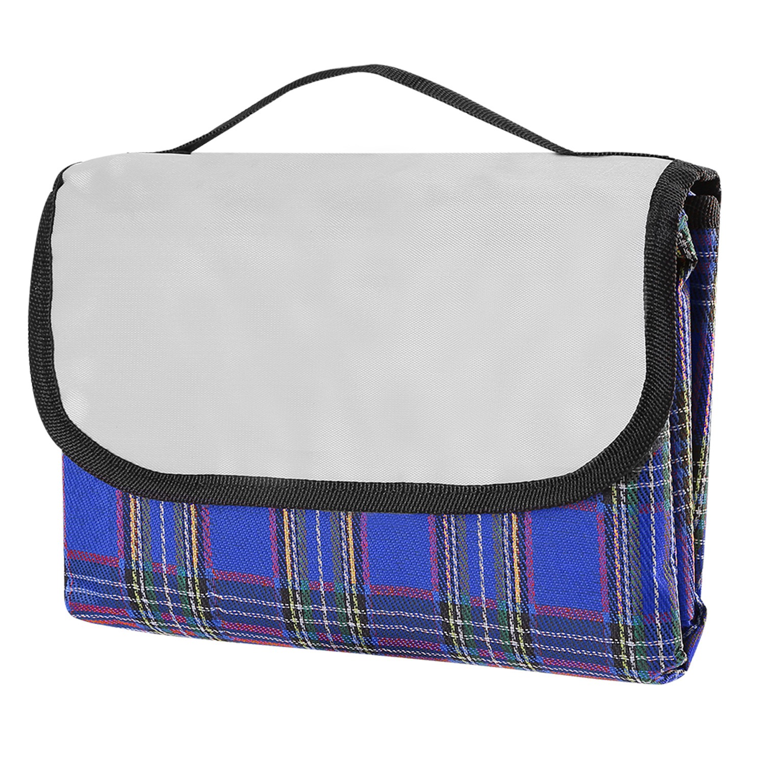 Fold-Out 60" x 78" Waterproof Picnic Blanket - Blue