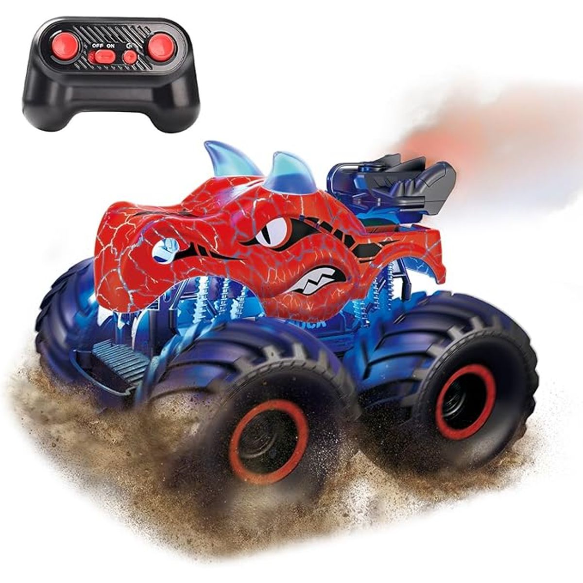 Dinosaur RC Car Remote Control Truck - Red