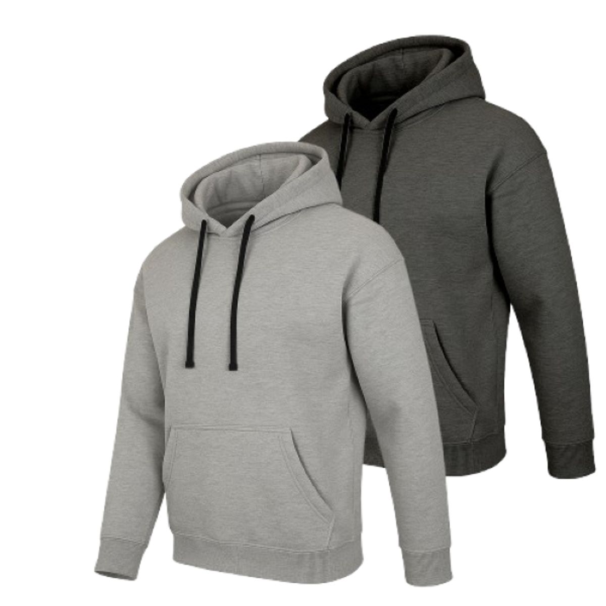 Men's Super Heavyweight Fleece-Lined Hoodie (1- or 2-Pack) - MPO-350-CH-HG / L