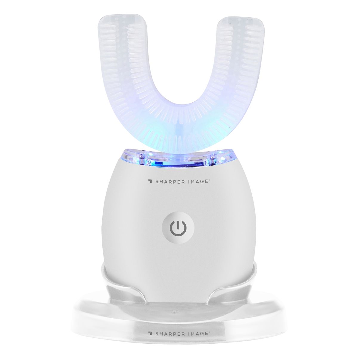 Sharper Image 360° Whitening Toothbrush with Recharging Base - White
