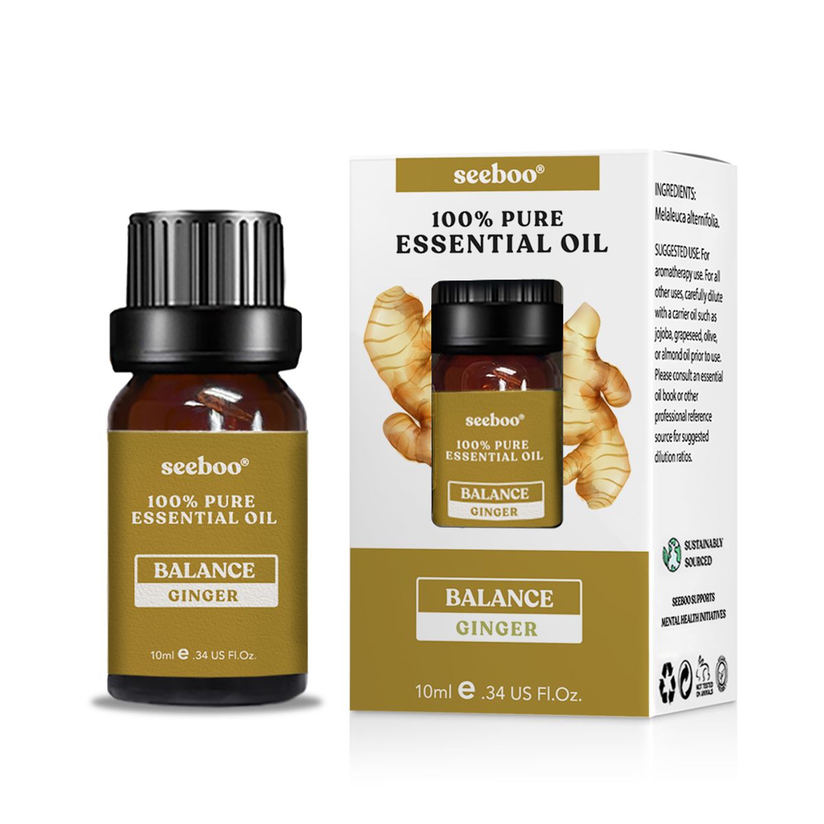 100% Pure Therapeutic Grade Aromatherapy Oil  - Ginger Oil