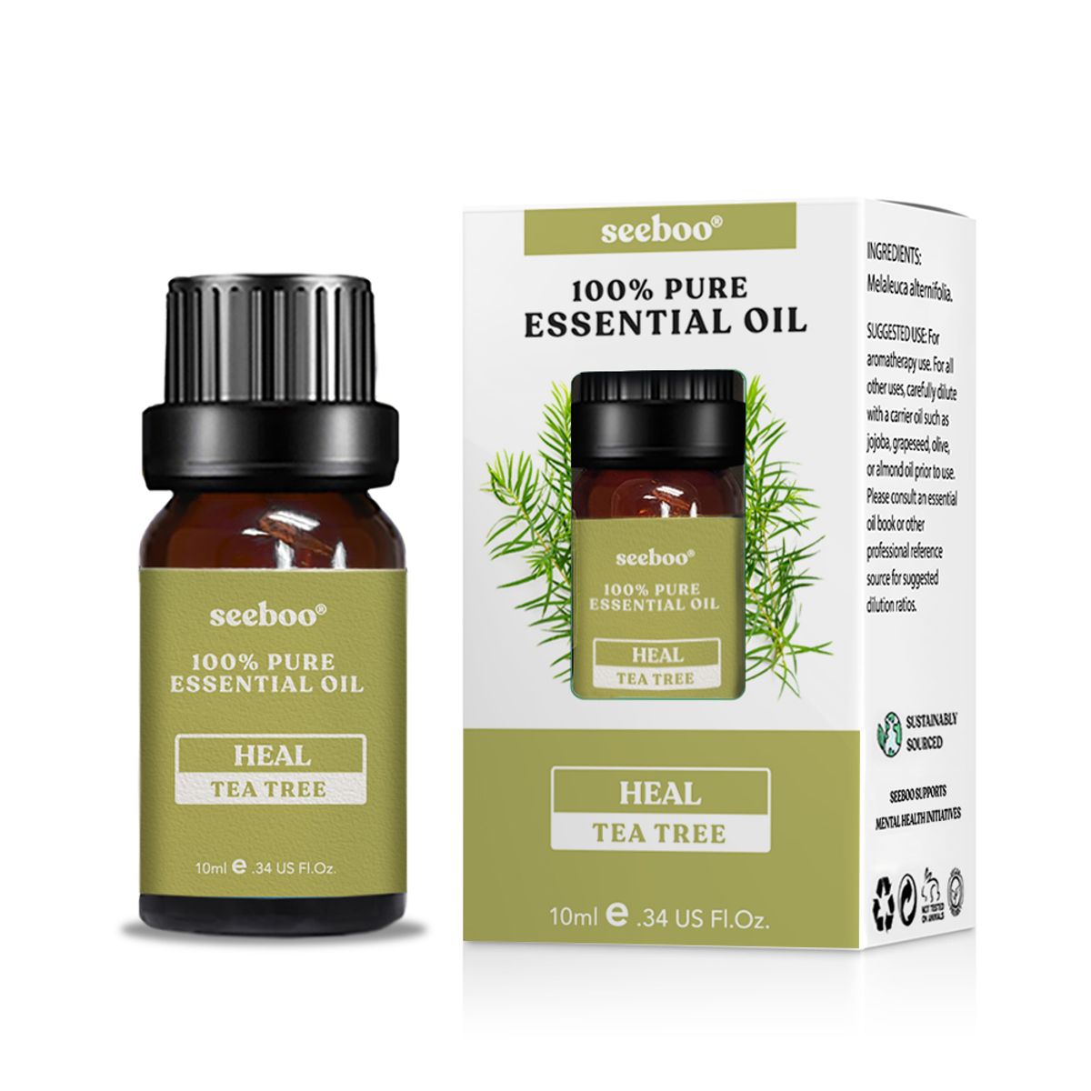 100% Pure Therapeutic Grade Aromatherapy Oil  - Tea Tree