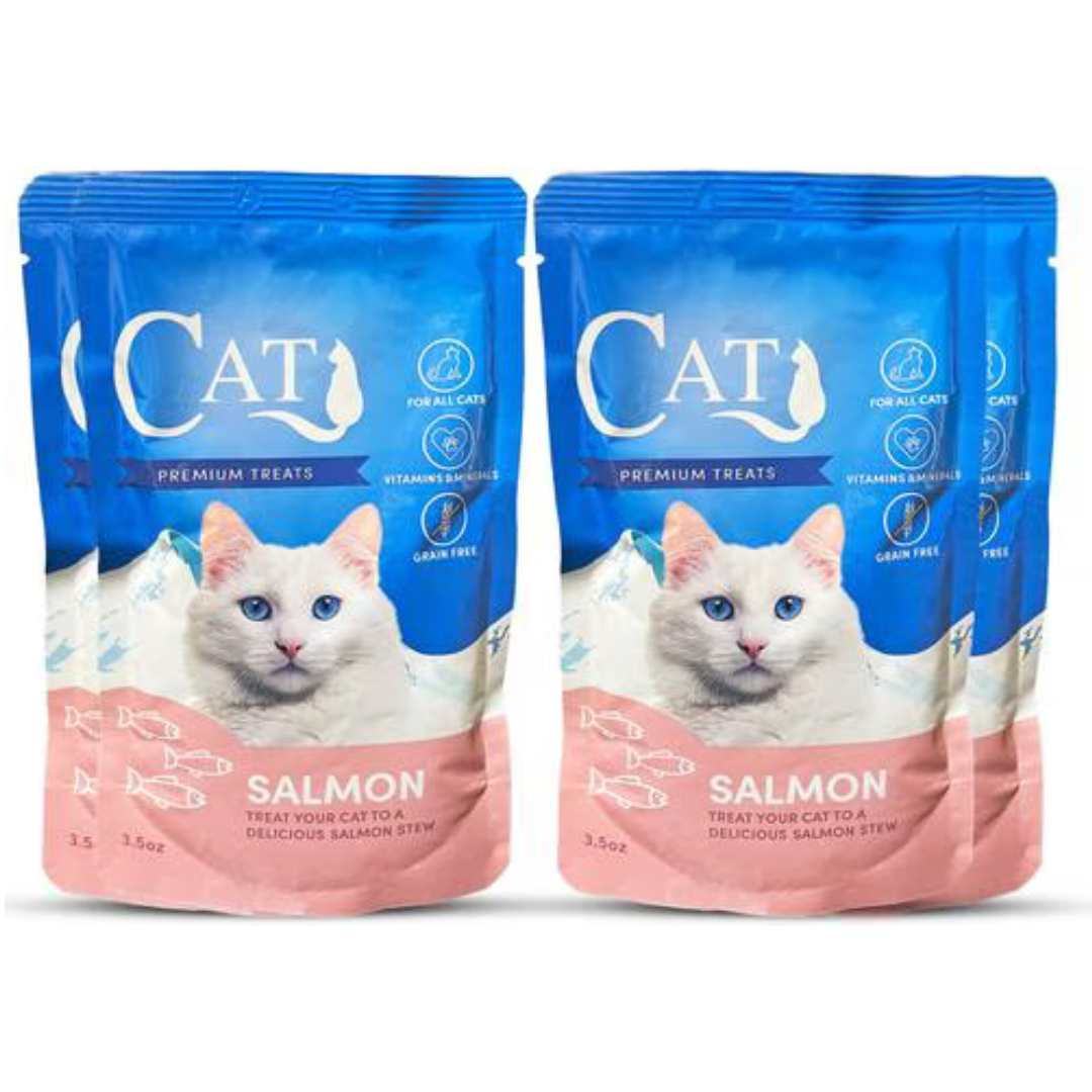 Scoochie Pet Salmon, Chicken Stew Wet Cat Food (4, 8, or 16-Pack) - Salmon Stew Wet Cat Food, 16 CT