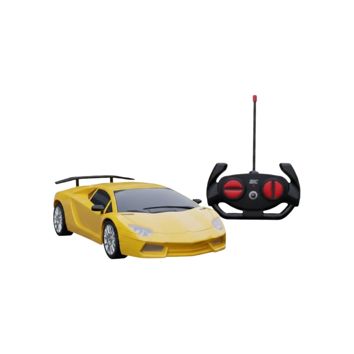 4-Direction RC Toy Car - Sports Car- Yellow