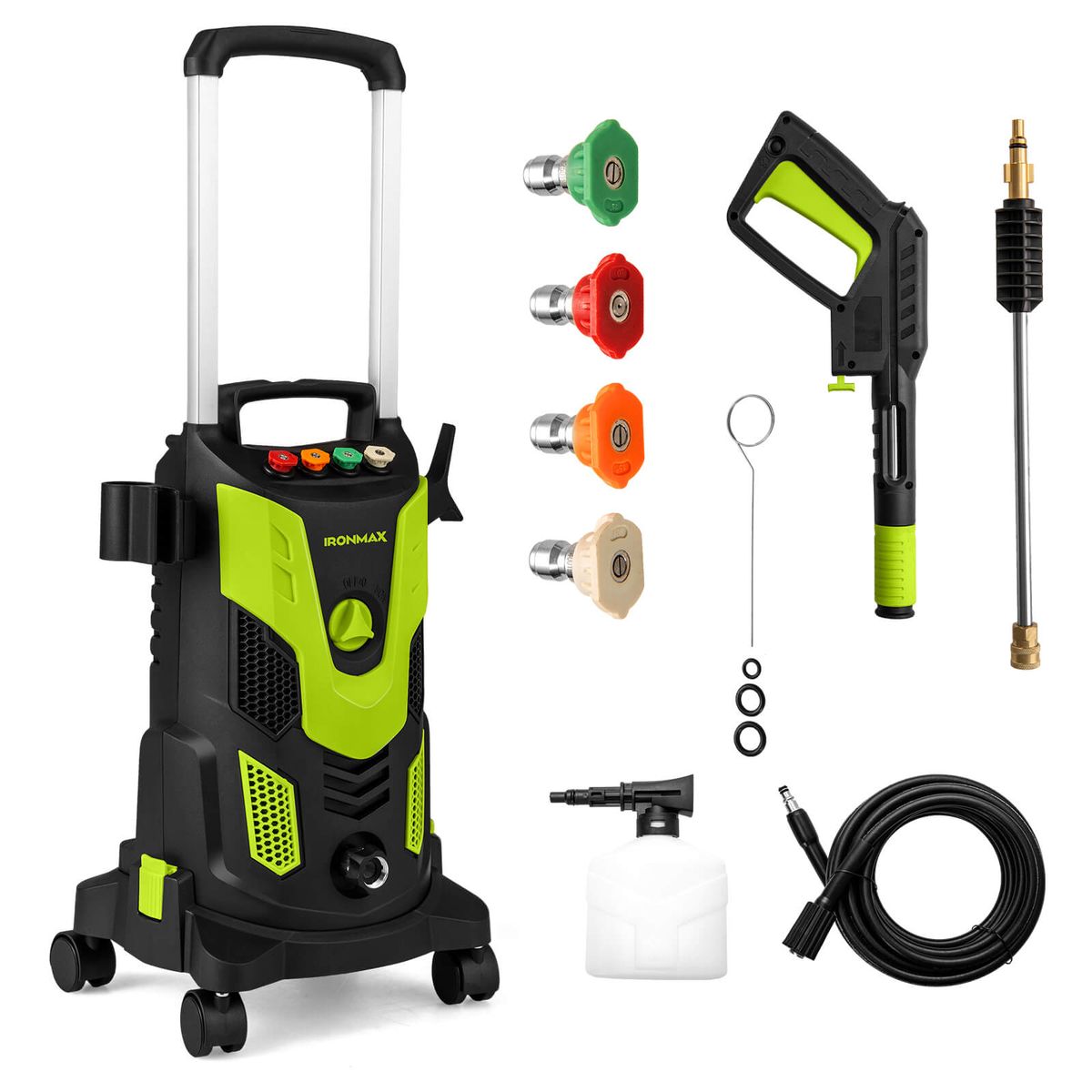 Ironmax Electric Pressure Washer  - Pressure Washer-Green