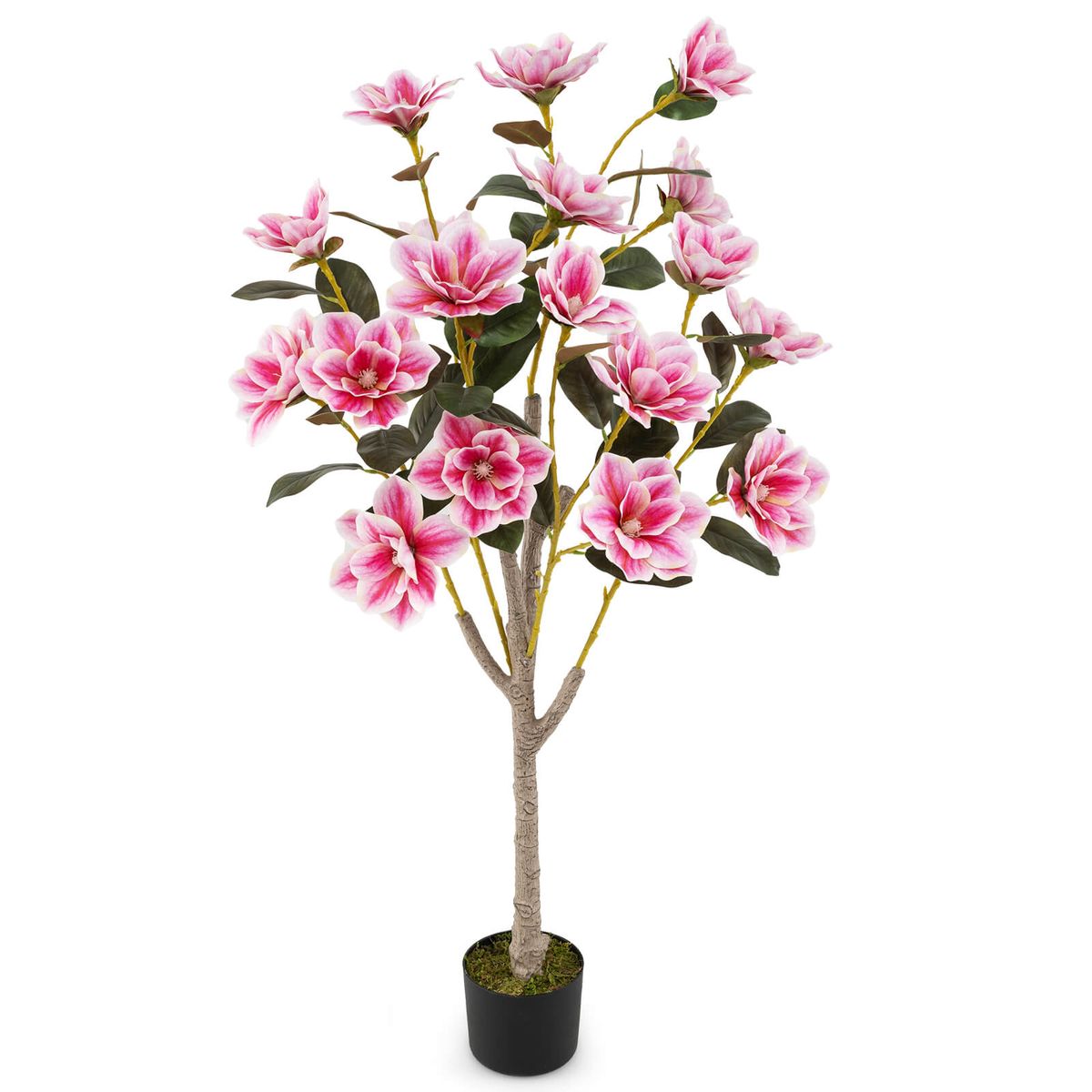 51" Artificial Magnolia Tree with Lifelike Flowers - 1-Piece