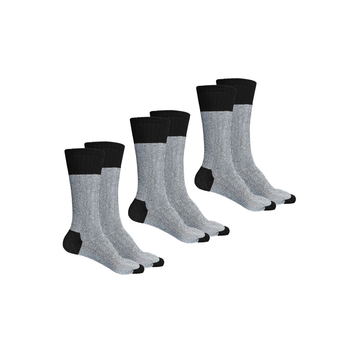 Thermal Insulated Heat Retaining Socks (3 or 6-Pack) - (3Pack Thermal Socks) - TS-700 - BBB