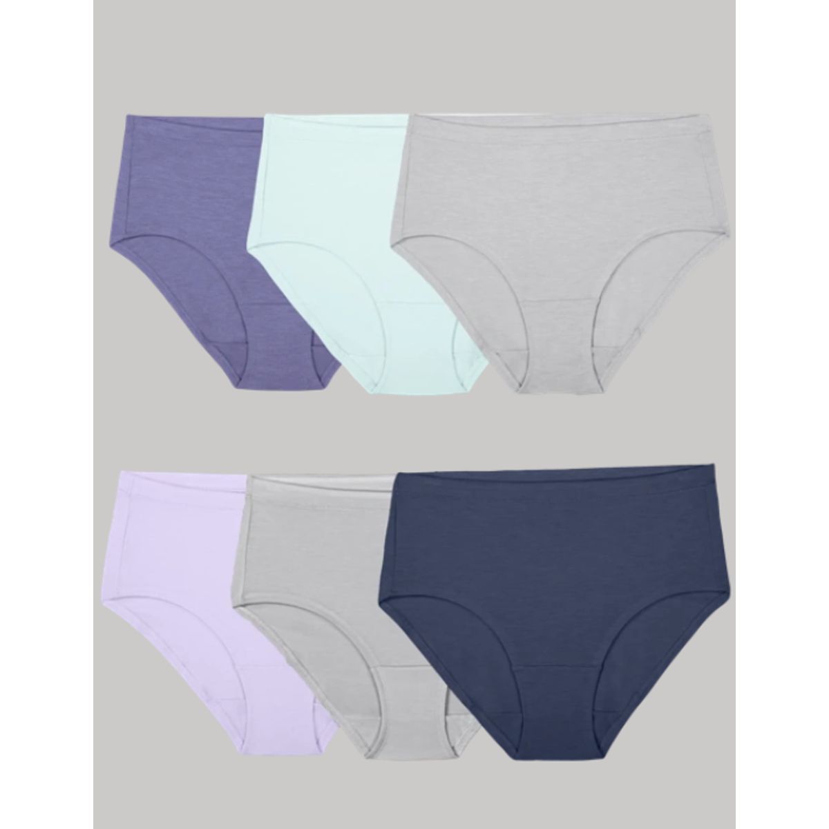 Fruit of the Loom Women's Low-Rise Brief Panty (6-Pack) - 9