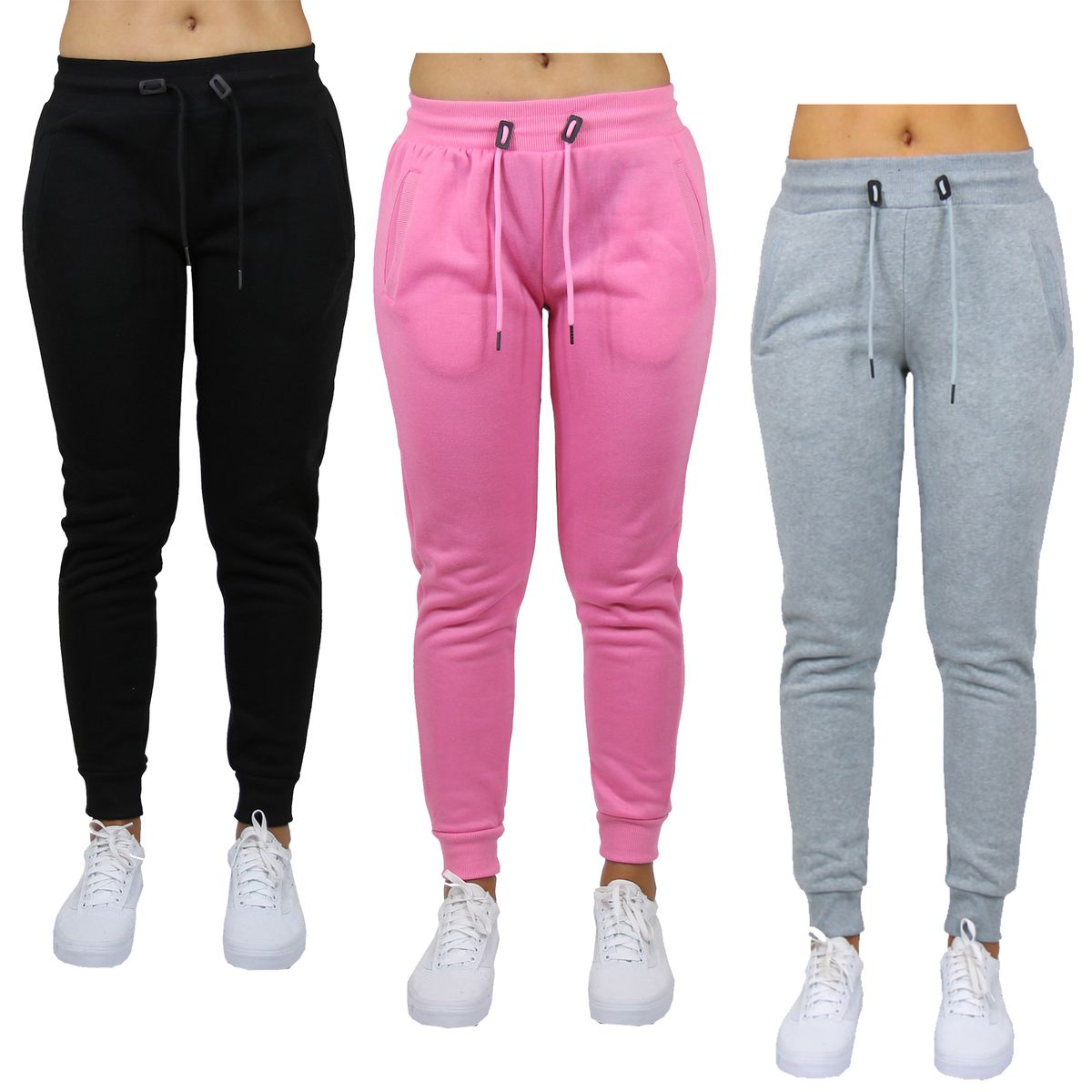 Women's Fleece Jogger Sweatpants (3-Pack) - W3FP-1500-BGP / XL
