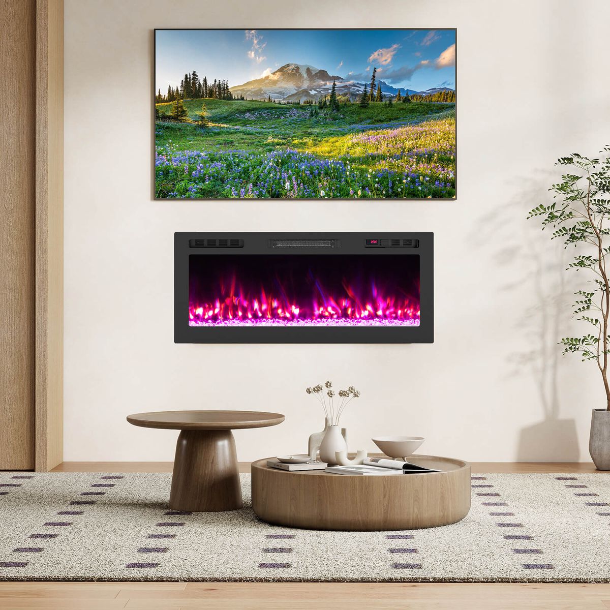 Smart Wi-Fi Electric Fireplace - Fireplace-42"
