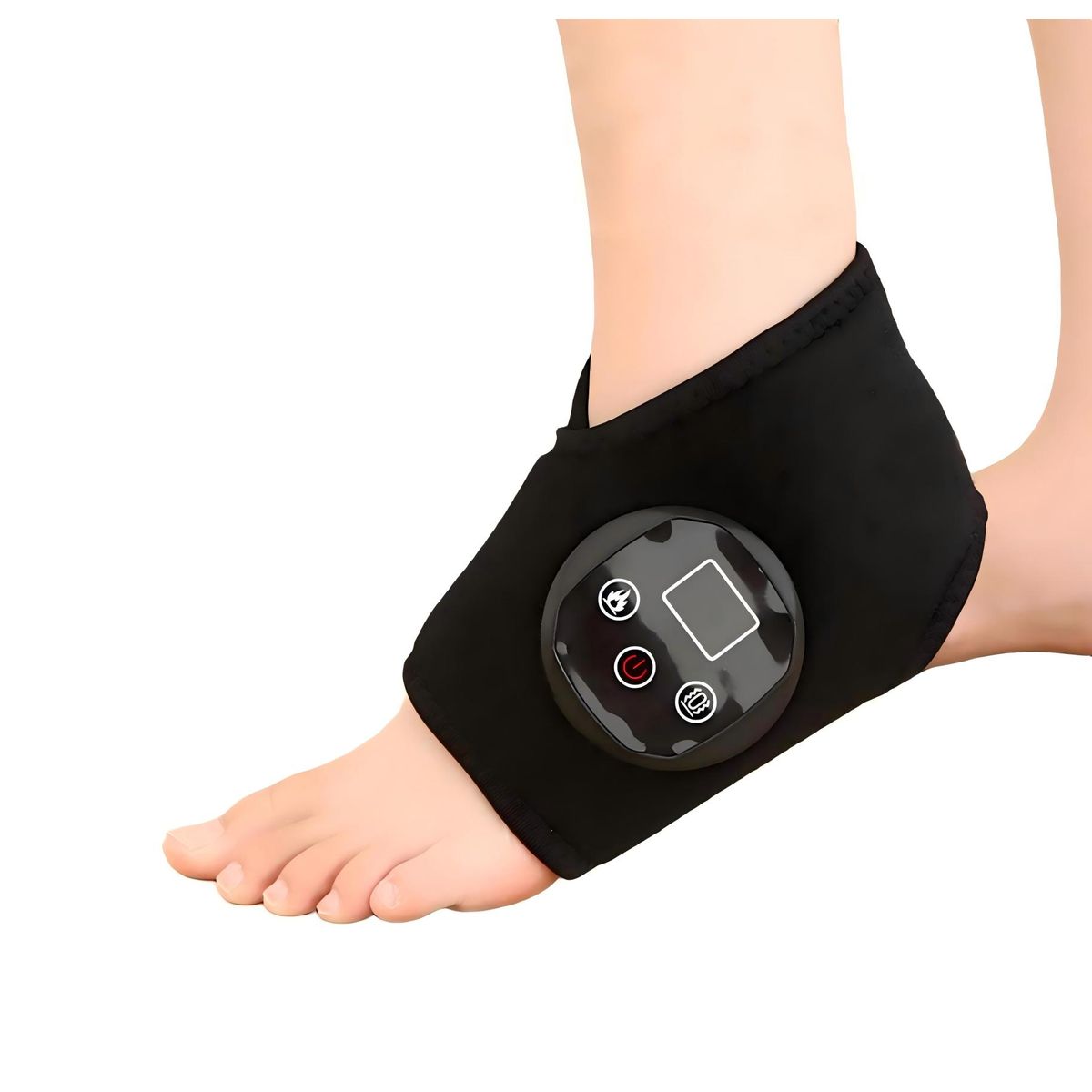 Intelligent Heated Ankle Massager - Black-One foot