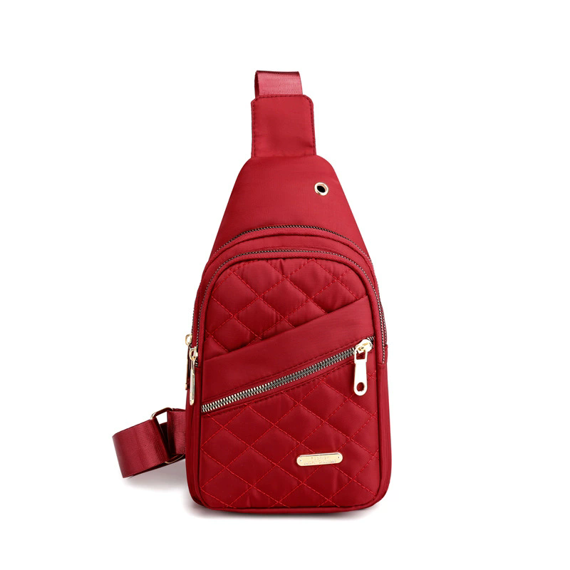 Clarissa Quilted Sling Bag - Red