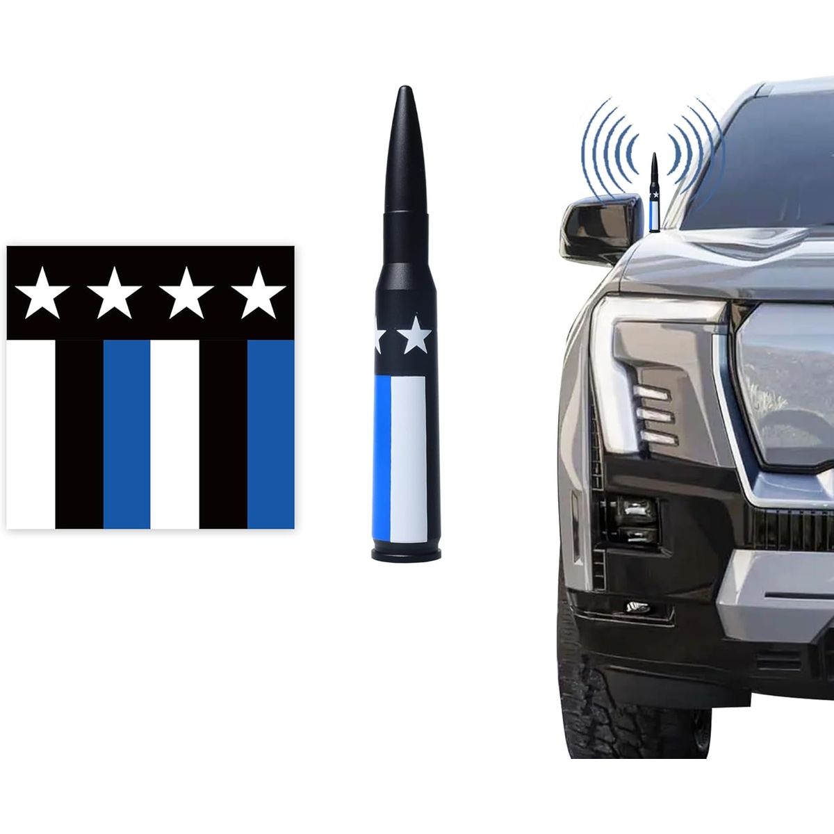 Bullet Antenna Mast - Blue(M6&M7 Thread)