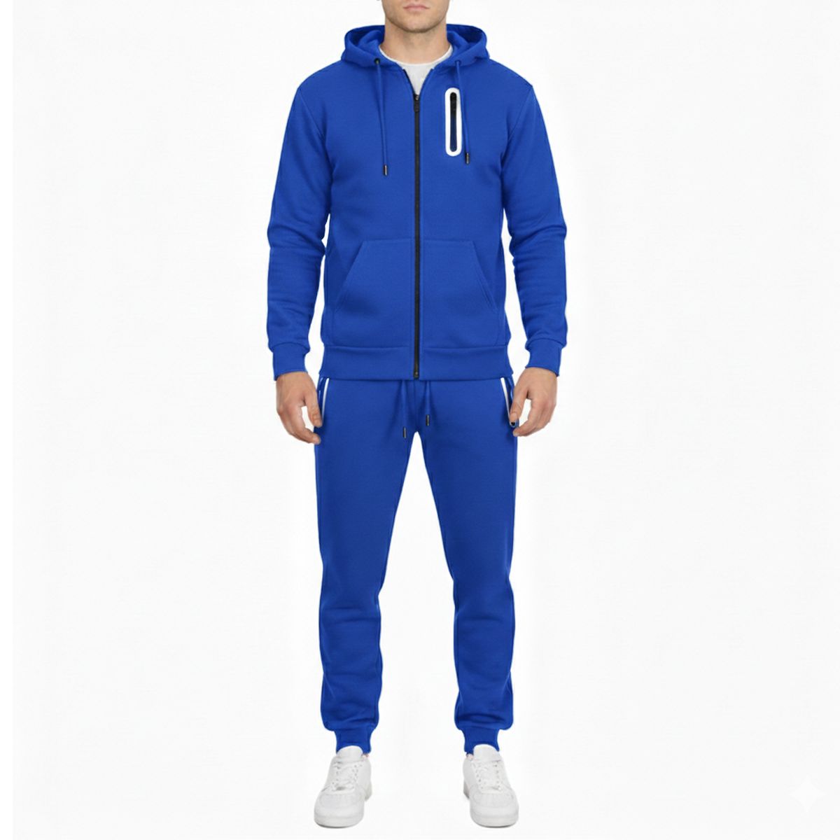 Men&rsquo;s Fleece-Lined Full-Zip Hoodie & Jogger Set - VMFP-ZP - VMFHZP-01-RY - L