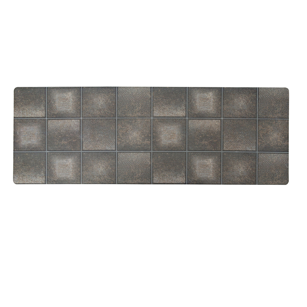 Oversized 20" x 55" Anti-Fatigue Mat  - Brown Patchwork