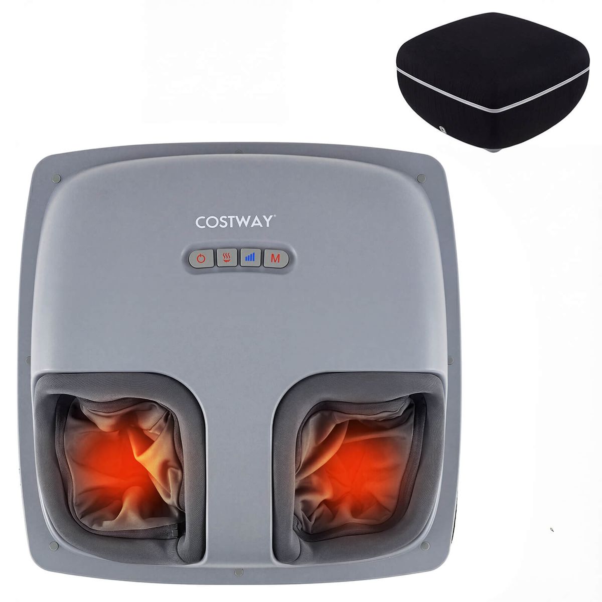 Heated Shiatsu Foot Massager  - Black