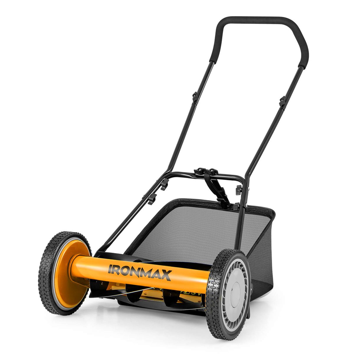 Ironmax 16” Push Lawn Mower - Orange + Black