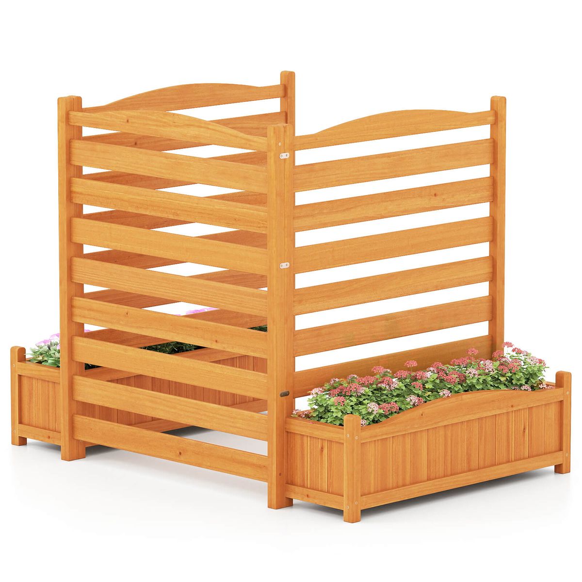 Air Conditioner Fence with Planter Box - 1-Piece
